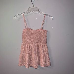 Paper Crane // Pink Waterfall Tube Top